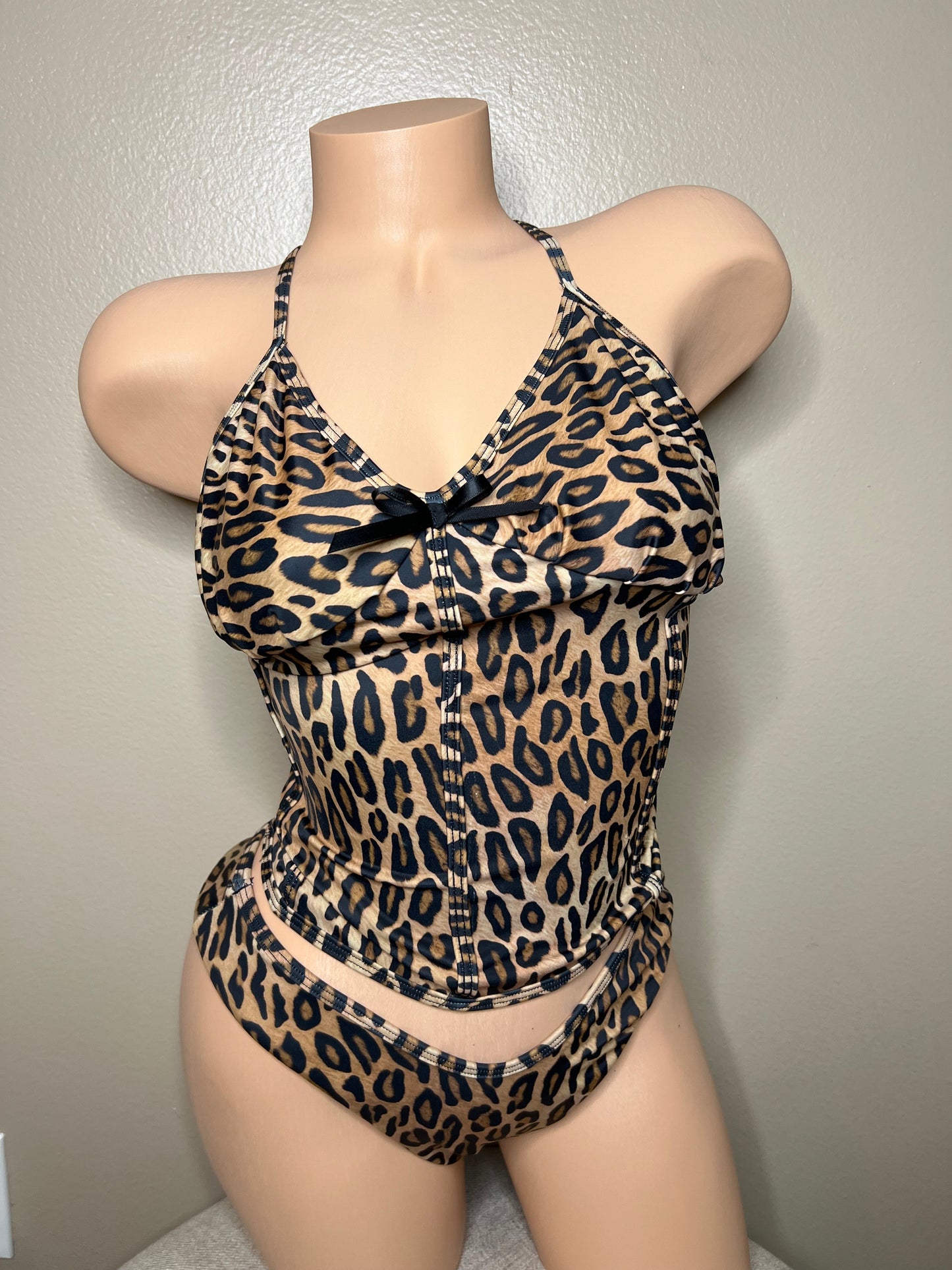 Leopard print Tankini Two Piece set