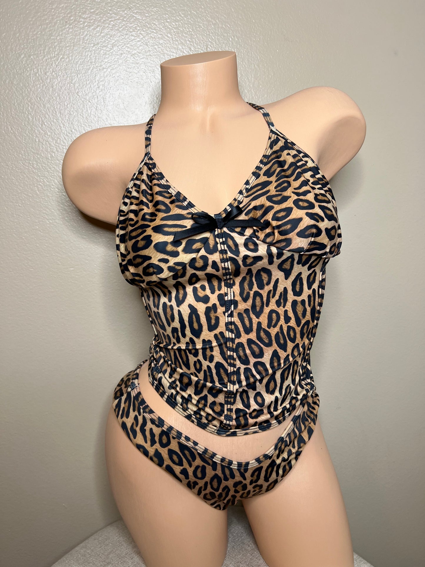 Leopard print Tankini Two Piece set