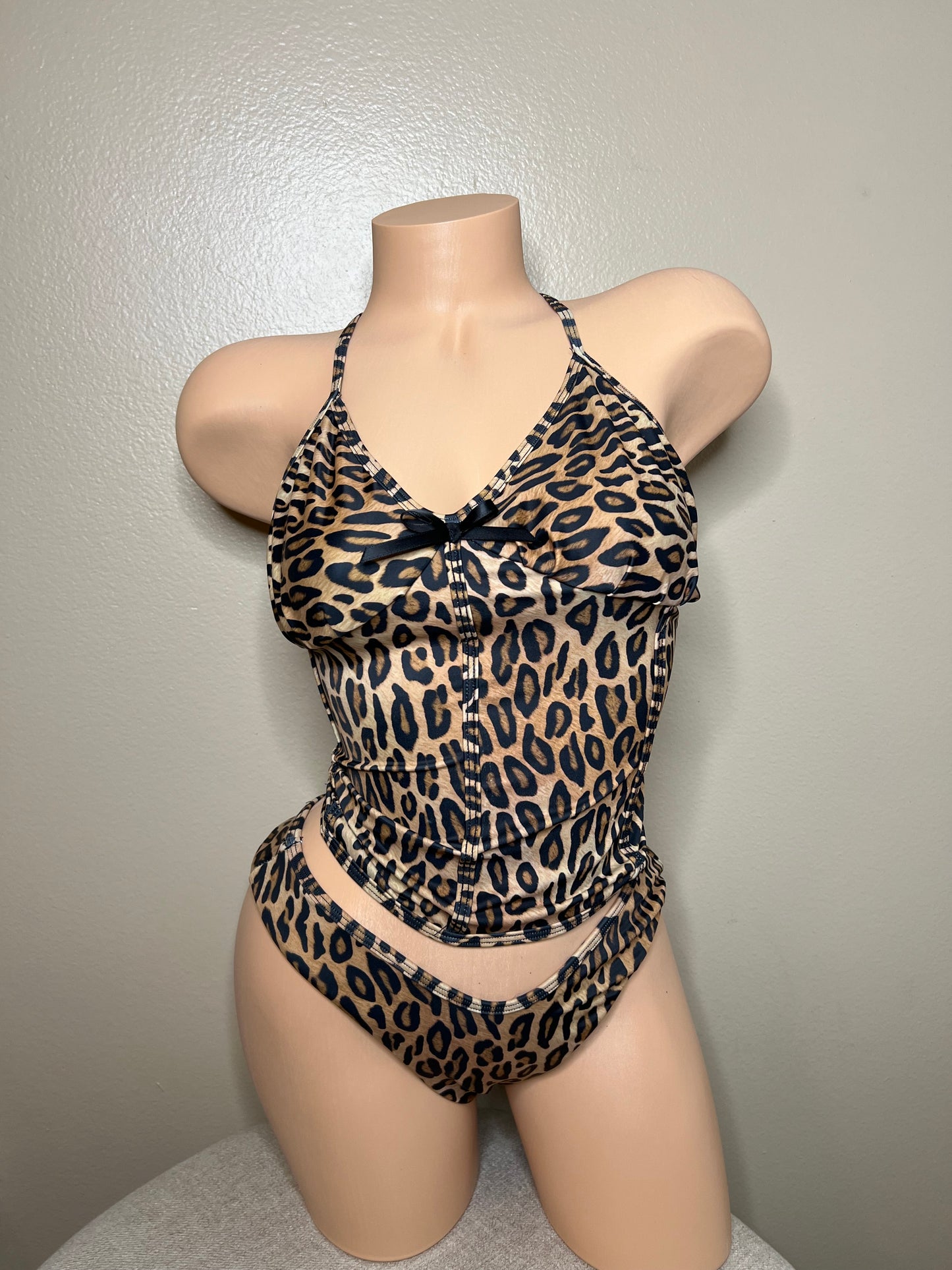 Leopard print Tankini Two Piece set