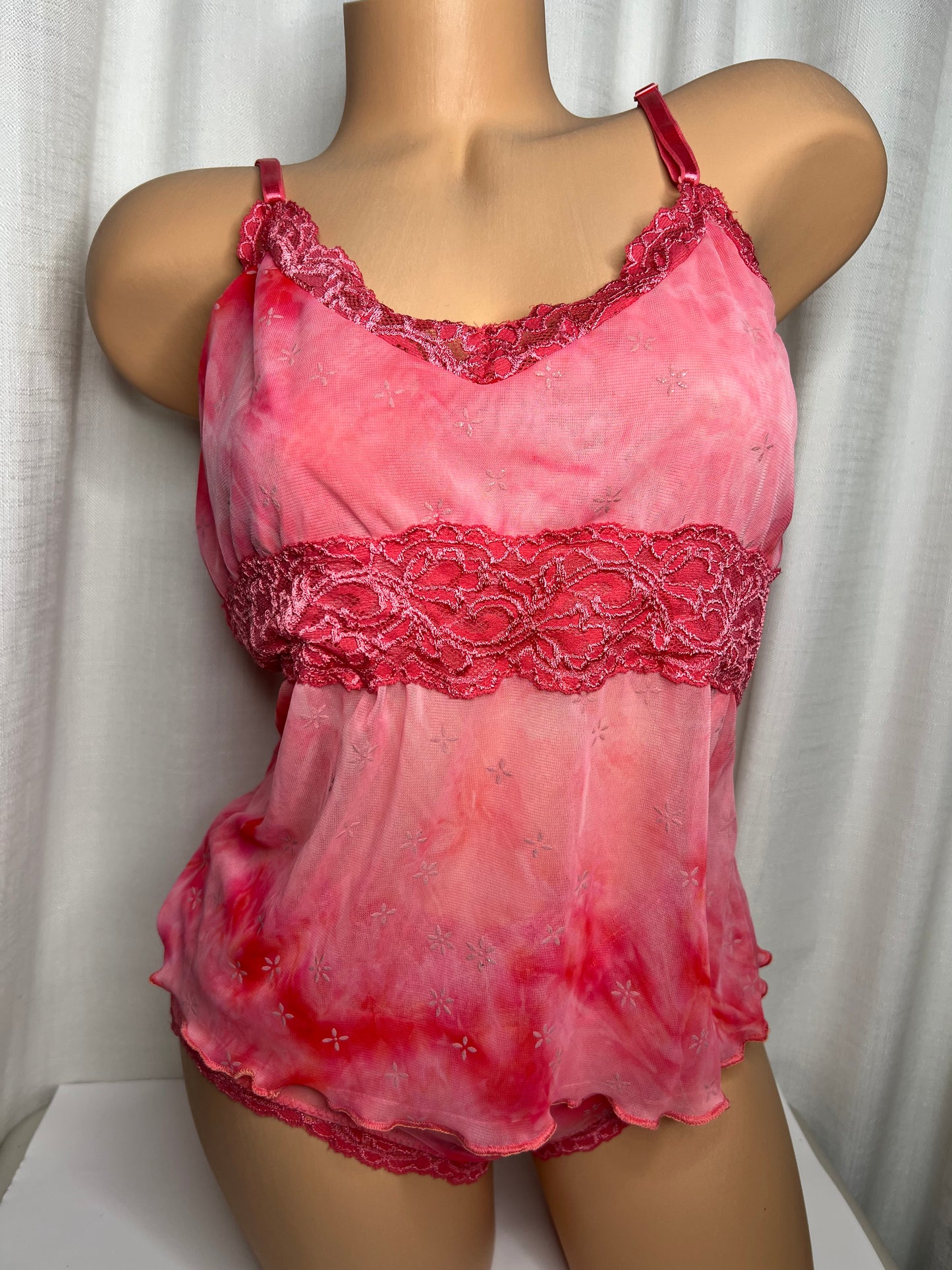 Pink Cami Fairy Lingerie Two Piece Set