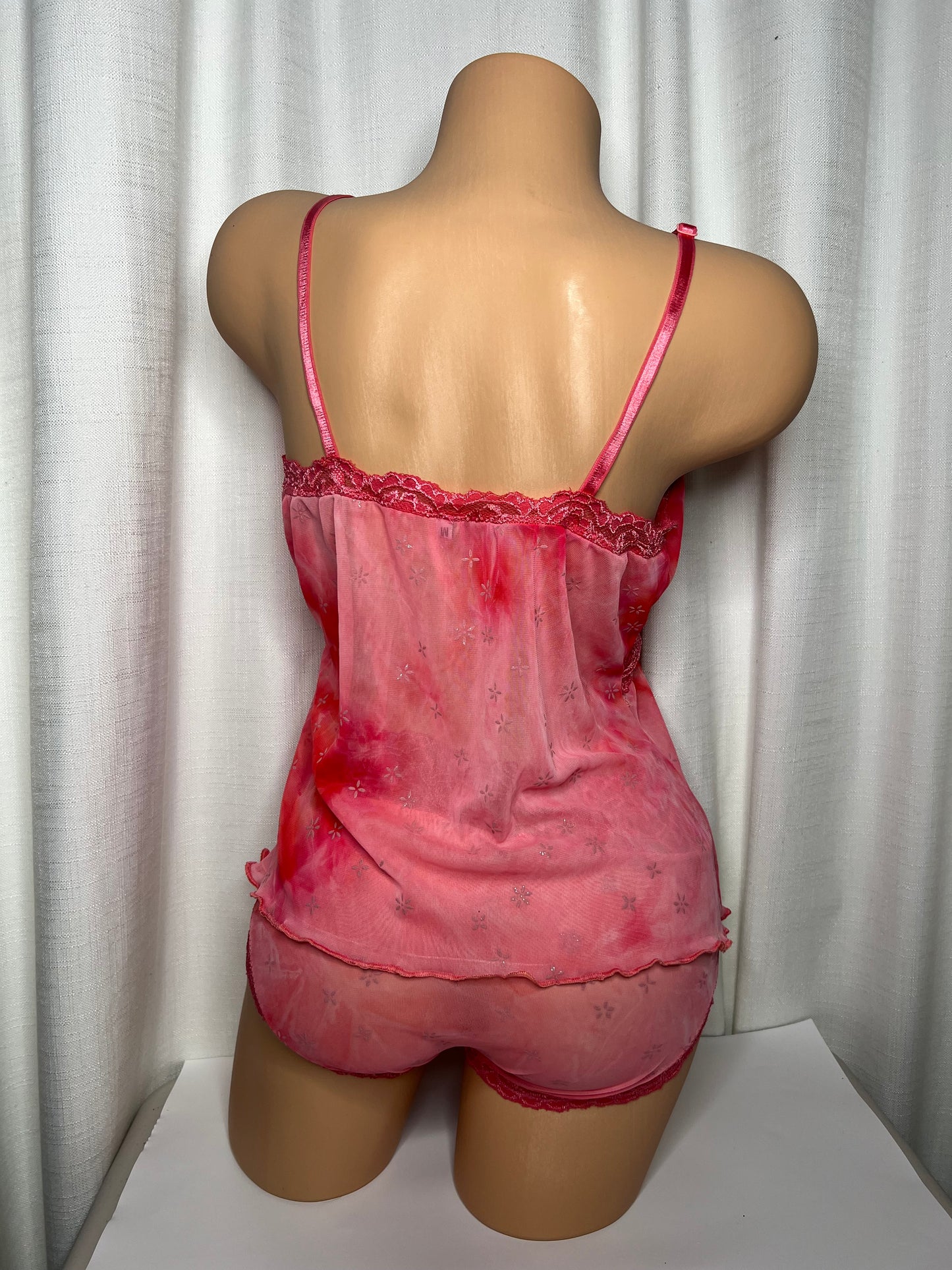 Pink Cami Fairy Lingerie Two Piece Set