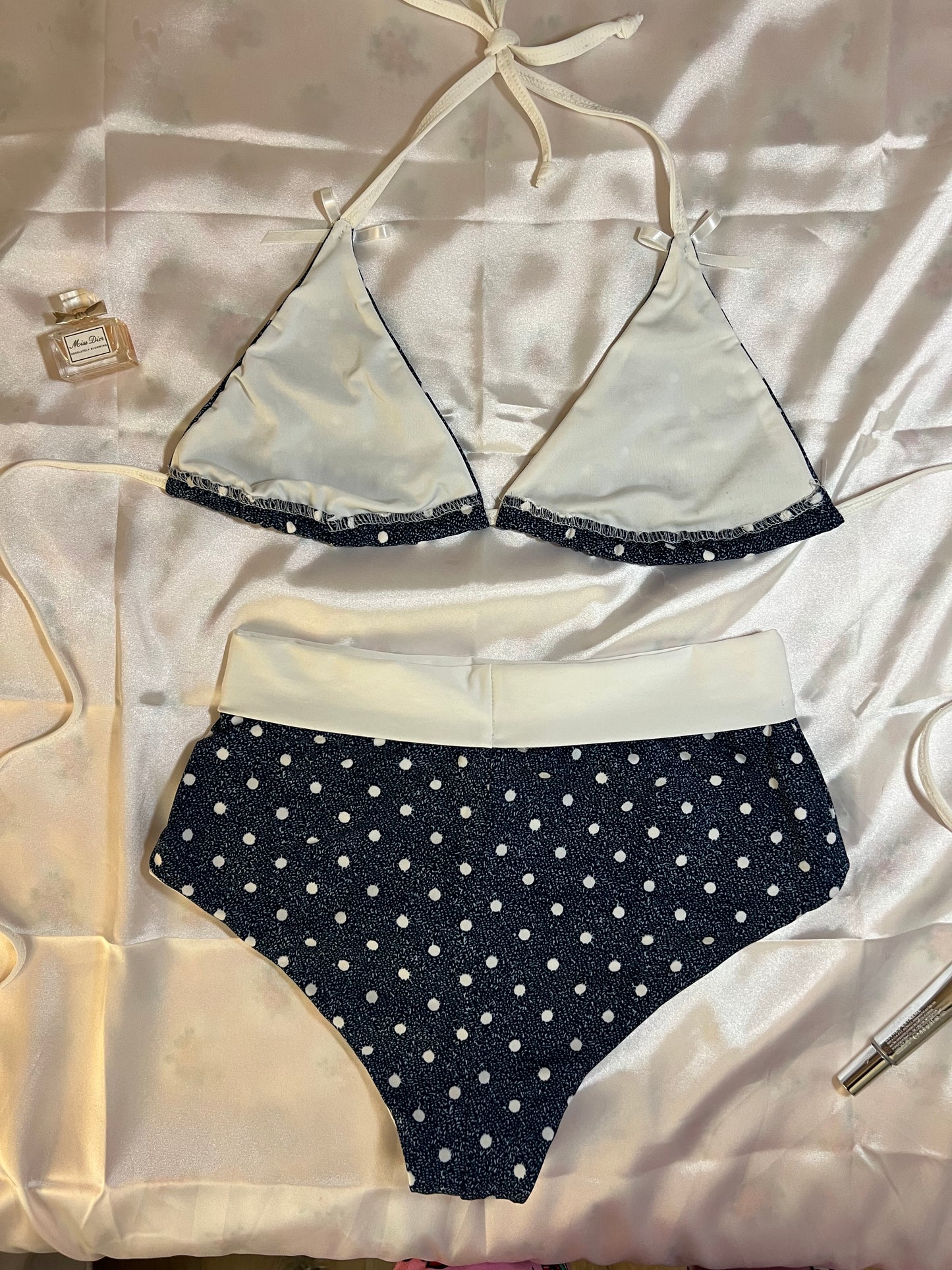 Polka Dot Swim Shorts Set