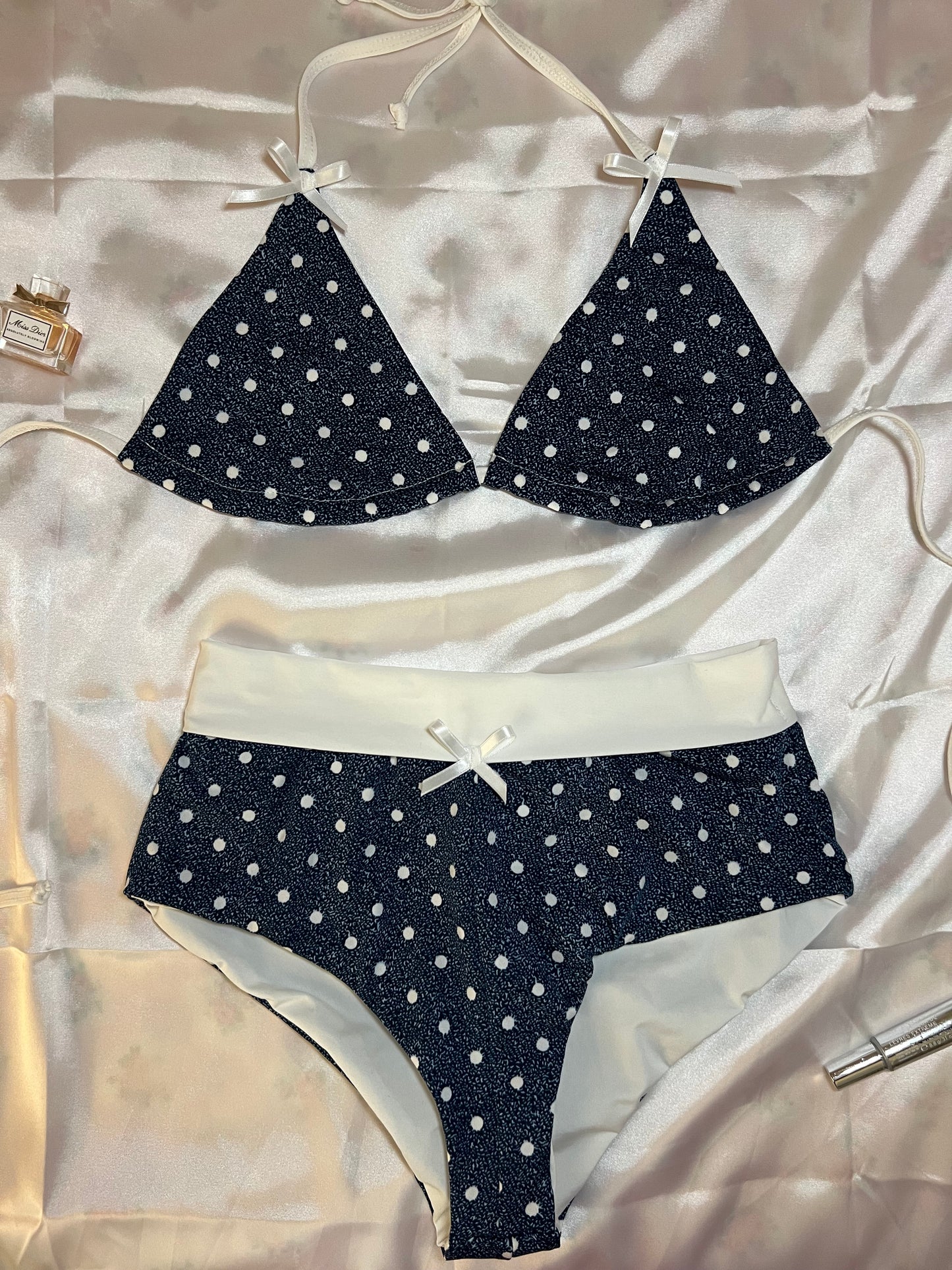 Polka Dot Swim Shorts Set