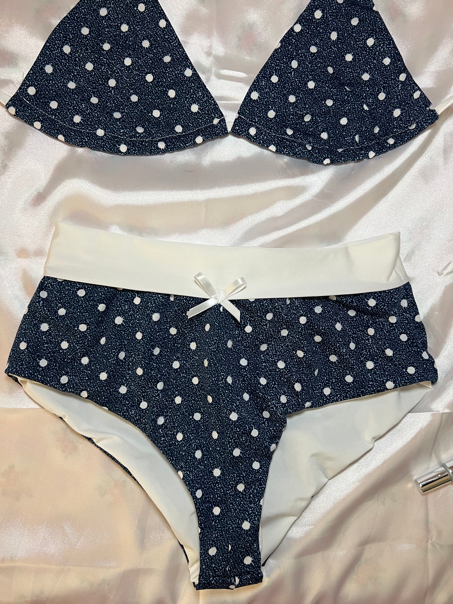 Polka Dot Swim Shorts Set