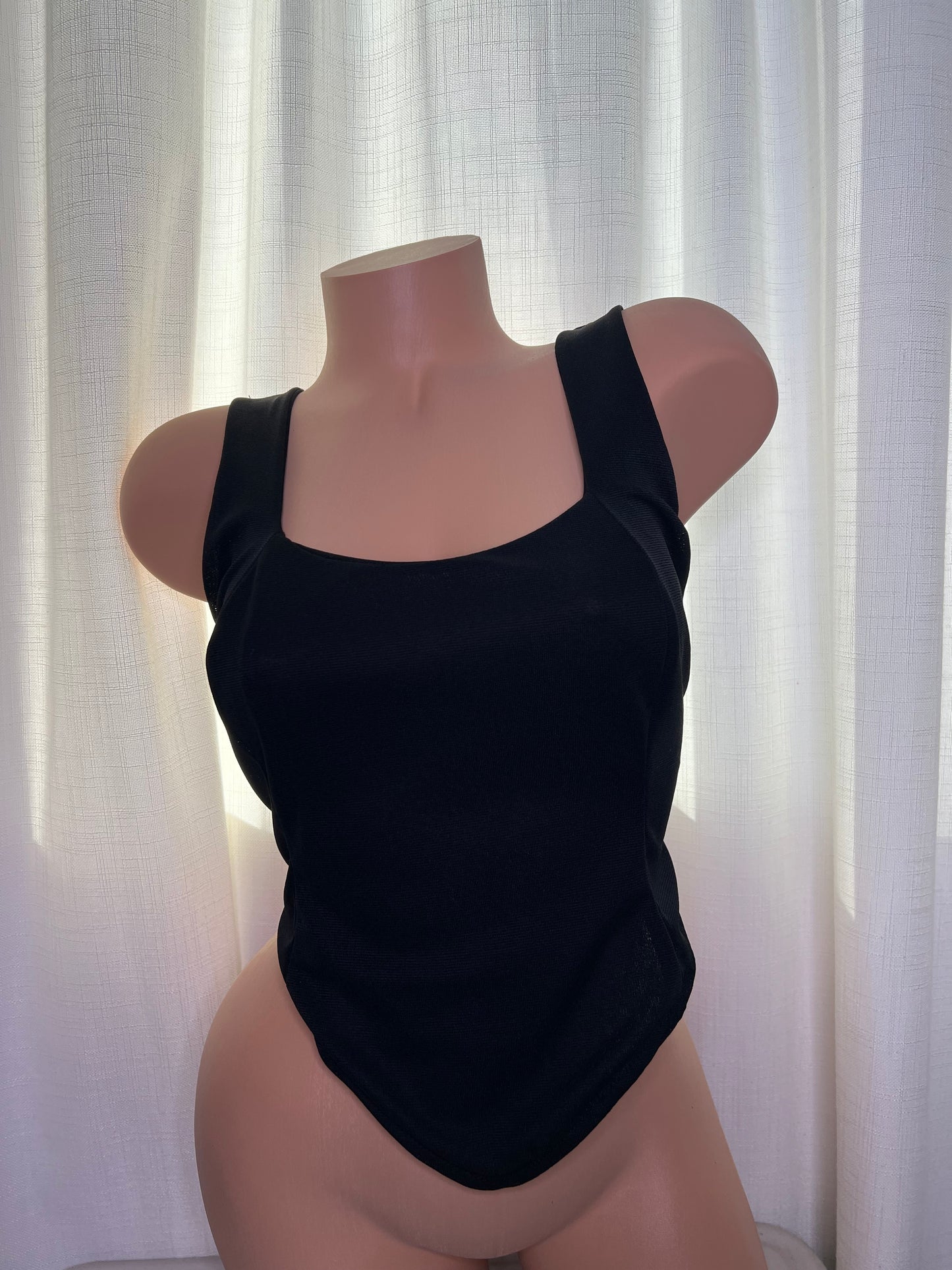 Black Corset V shaped Top