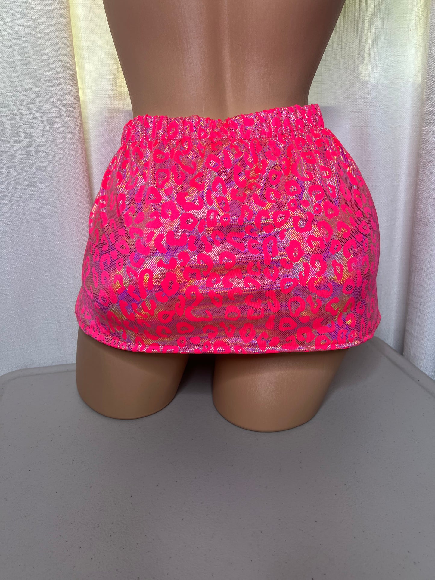 Pink Leopard Skirt