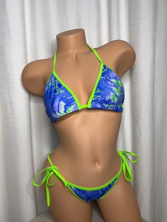 Oceanic Blue & Green Bikini